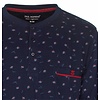 Paul Hopkins - Heren  Pyjama - Geprint Dessin - Navy Blauw.