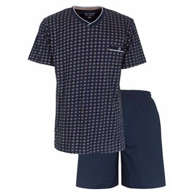 Paul Hopkins Paul Hopkins Heren  Shortama - Pyjama Set - Geprint Dessin - Blauw