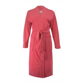 Tenderness Tenderness Dames Badjas - Badstof - Koraal Rood