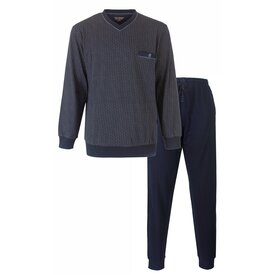 Paul Hopkins Paul Hopkins Heren Pyjama - Geprint Dessin - Donker Blauw
