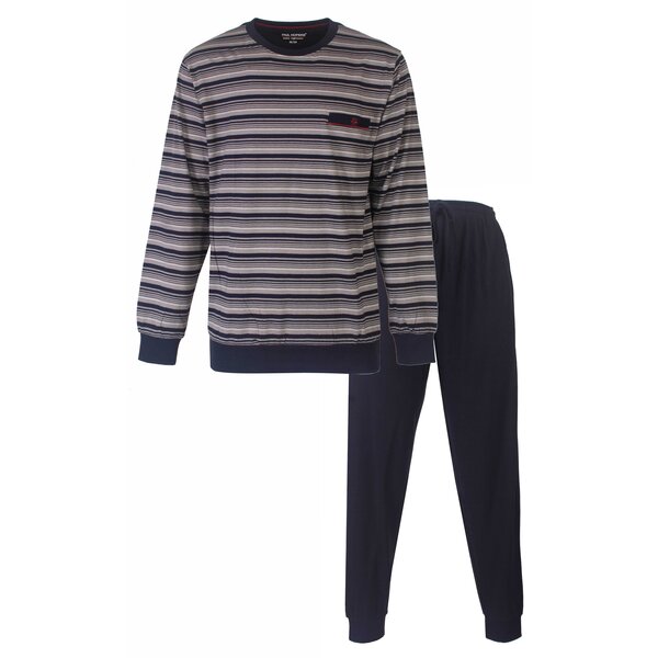 Paul Hopkins Paul Hopkins Heren Pyjama - Gestreept - Donker Blauw
