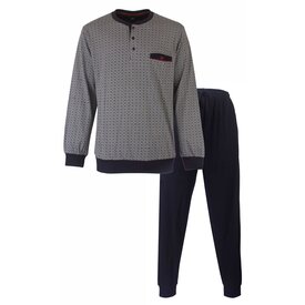 Paul Hopkins Paul Hopkins Heren Pyjama - Geprint dessin - Donker Blauw