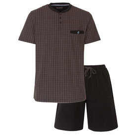 Paul Hopkins Paul Hopkins Heren Shortama - Pyjama Set - Geprint Dessin - Grijs