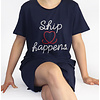 Temptation Dames Nachthemd - Big Shirt - Navy Blauw