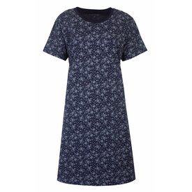 Temptation Temptation Dames Nachthemd - Katoen - Korte Mouwen - Blauw