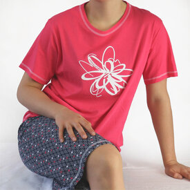 Irresistible Irresistible Dames Pyjama - Korte Mouwen - Bolletjes - Rood