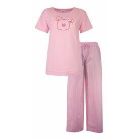 Tenderness Tenderness Dames Pyjama - Katoen - Korte Mouwen - Roze
