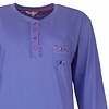 Tenderness Dames Pyjama - Katoen - Polo Sluiting - Blauw