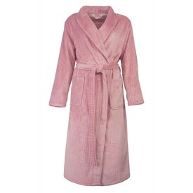 Tenderness Tenderness Dames Ochtendjas - Fleece - Wafelmotief - Roze