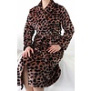 Irresistible dames Ochtendjas  Fleece Brons Bruin.
