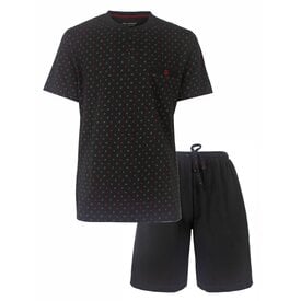 Paul Hopkins Paul Hopkins Heren Shortama - Pyjama Set - Polo Sluiting - Grijs
