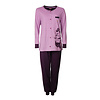 Medaillon Dames Pyjama - Doorknoop - Katoen - Roze