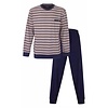 PHPYH15012A Paul Hopkins Heren Pyjama Gestreept Donker Blauw.