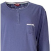 Medaillon Dames Pyjama - 100% Gekamde Katoen - Blauw - Copy