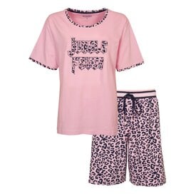 Irresistible Irresistible Dames Shortama - 100% Gekamde Katoen - Roze