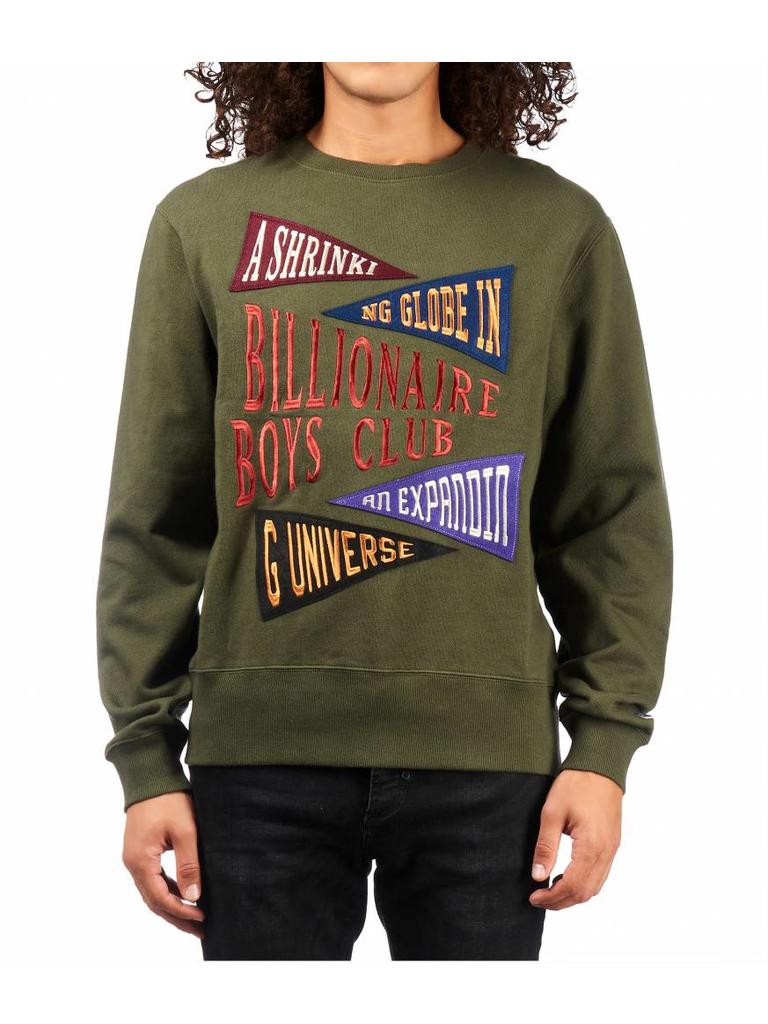 billionaire boys club pennant sweatshirt