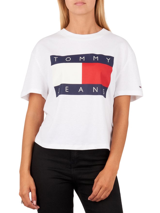 tommy jeans classic flag tee