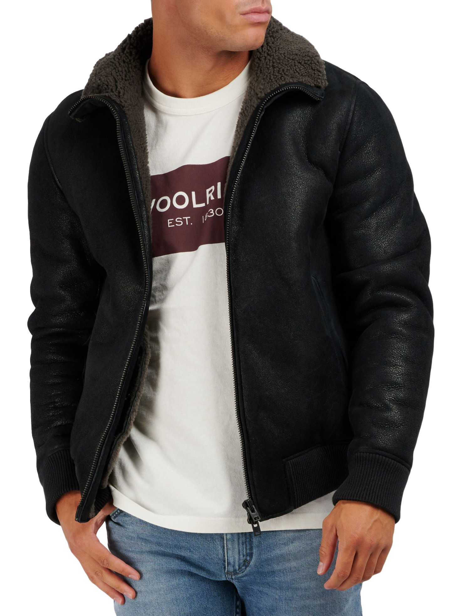 Closed Shearling Bomber - OUTFITonline.nl
