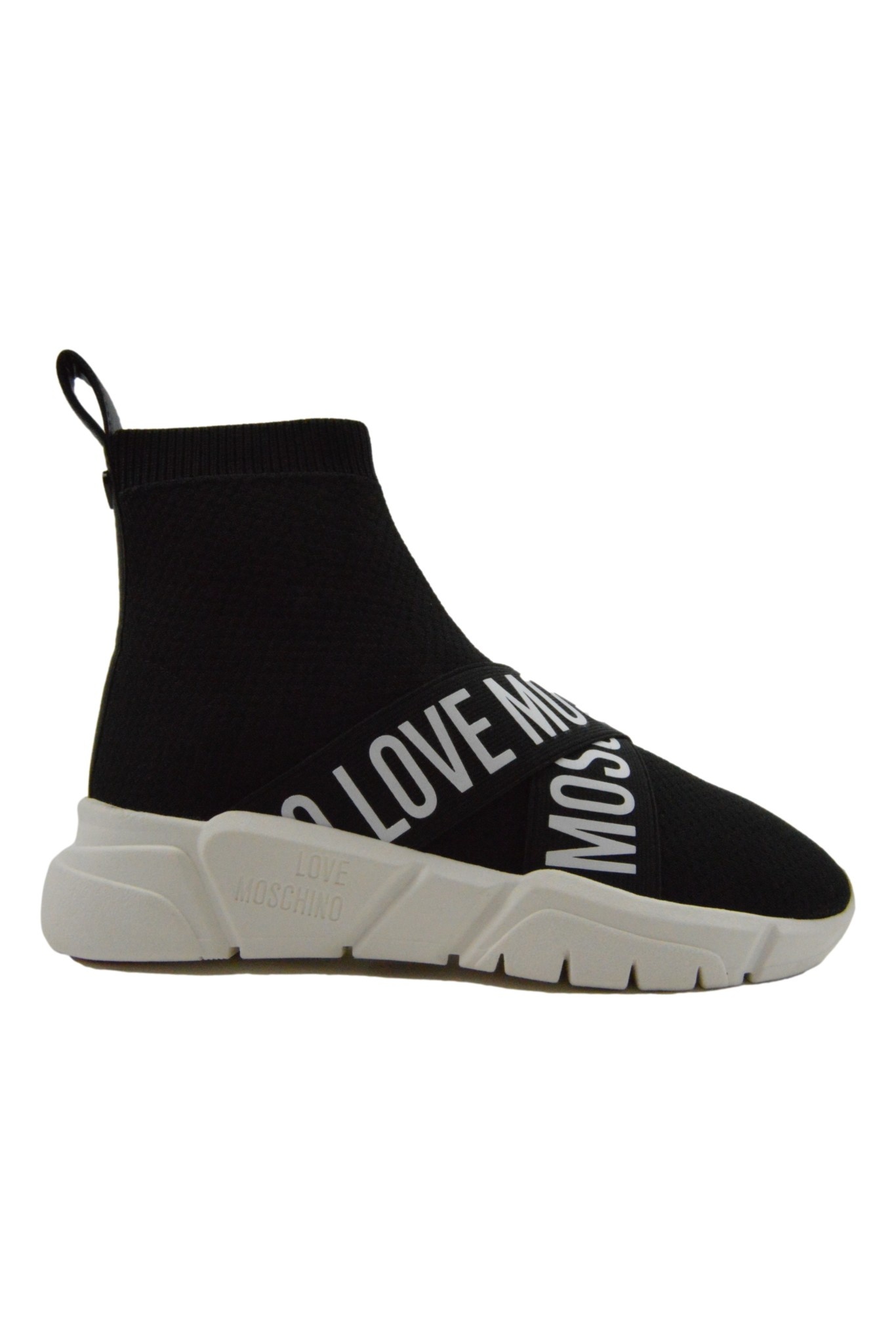 Love Moschino Sneakers Running Sock Black - OUTFITonline.nl