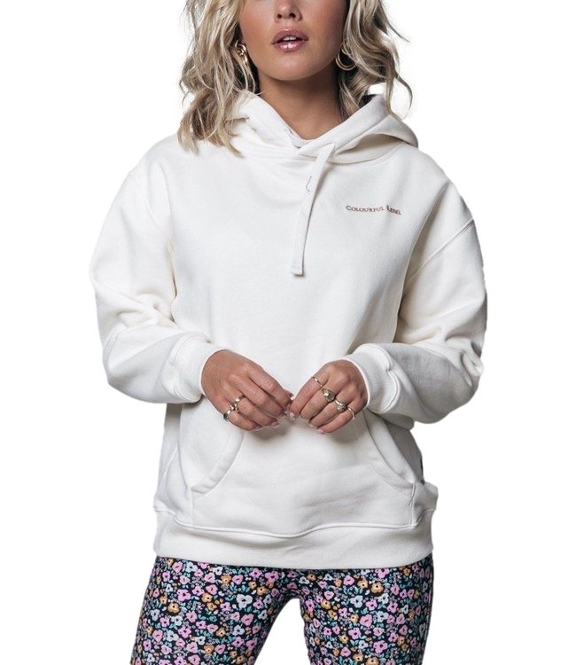 Colourful Rebel Desert Muse Oversized Hoodie Off White