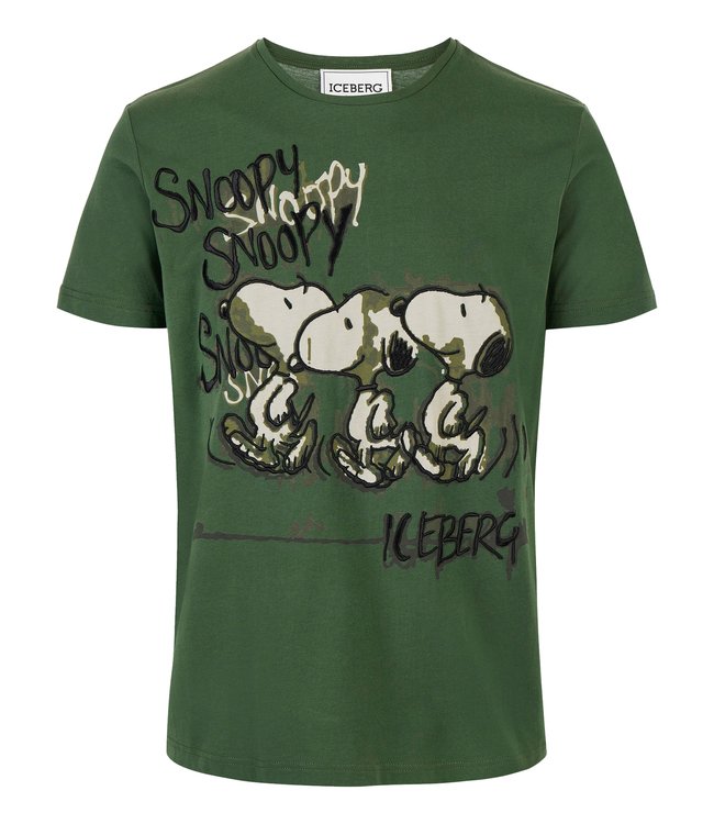 Iceberg T-shirt Snoopy Militare Green 