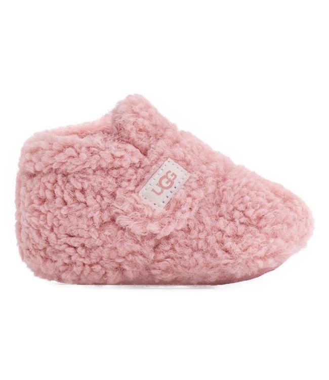 beha Verscherpen Celsius UGG Baby Bixbee Natural Curly Faux Fur Pink - OUTFITonline.nl