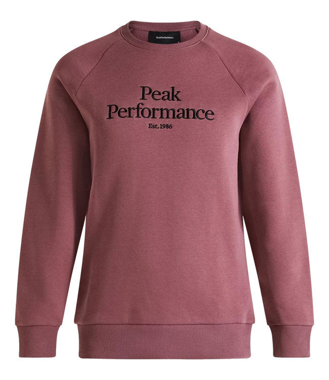 Peak Performance Original Crewneck Sweater Rose Brown