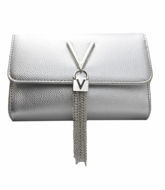 Valentino Handbags Divina Pochette Argento Silver