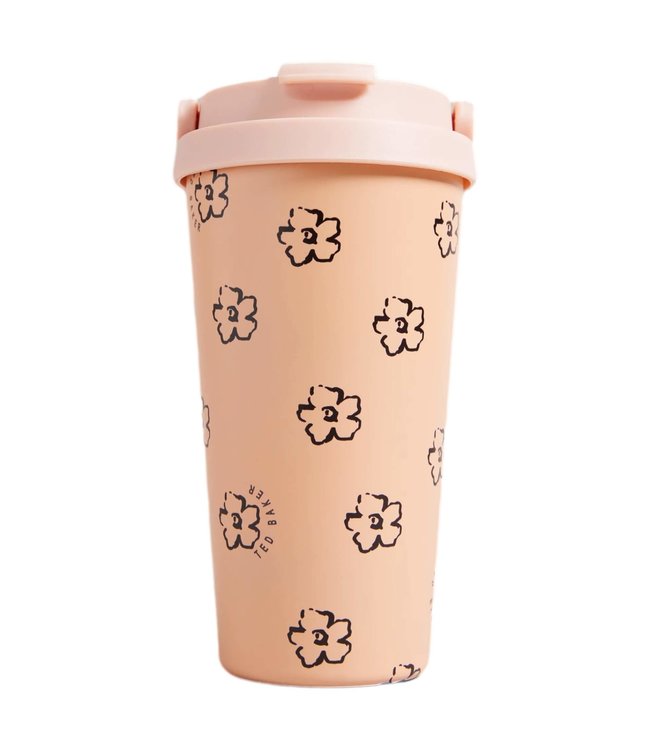 Ted Baker Bettani Magnolia Print 450ml Travel Cup Pink