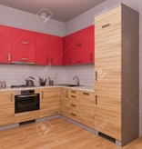 BrandVintage  Red-Brown Kitchen