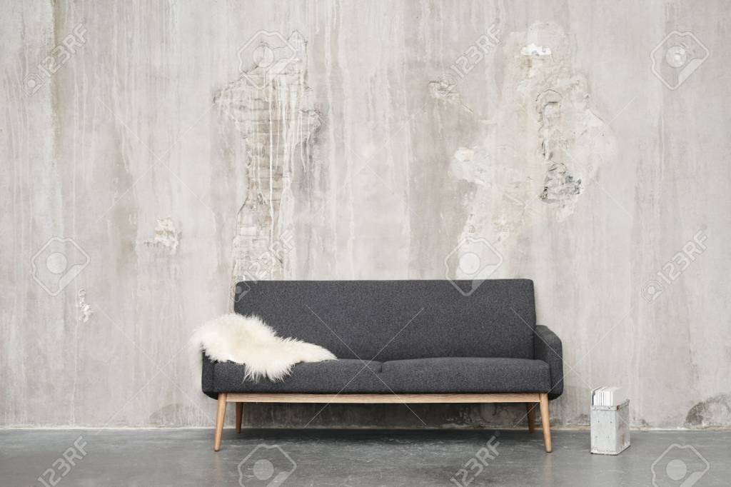 Vintage Gray Sofa