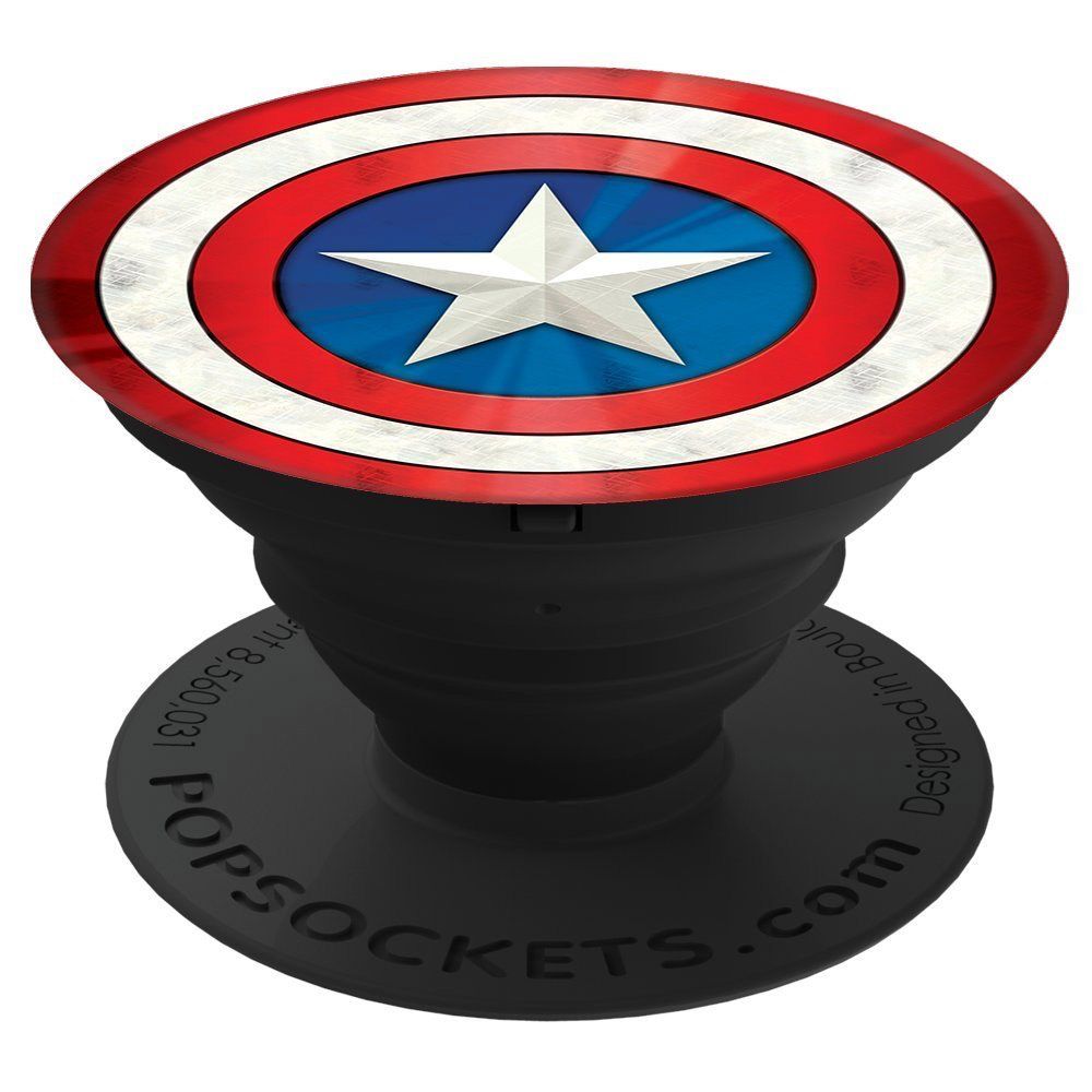 Popsockets Popsockets Marvel Device Stand And Grip Captain American Shield Icon Gadget Zone