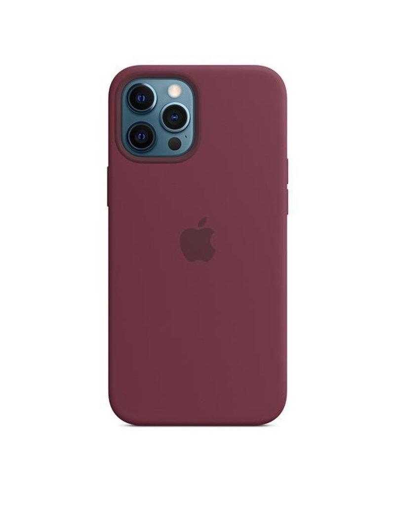 Apple Apple Iphone 12 Pro Max Silicone Case With Magsafe Plum Gadget Zone