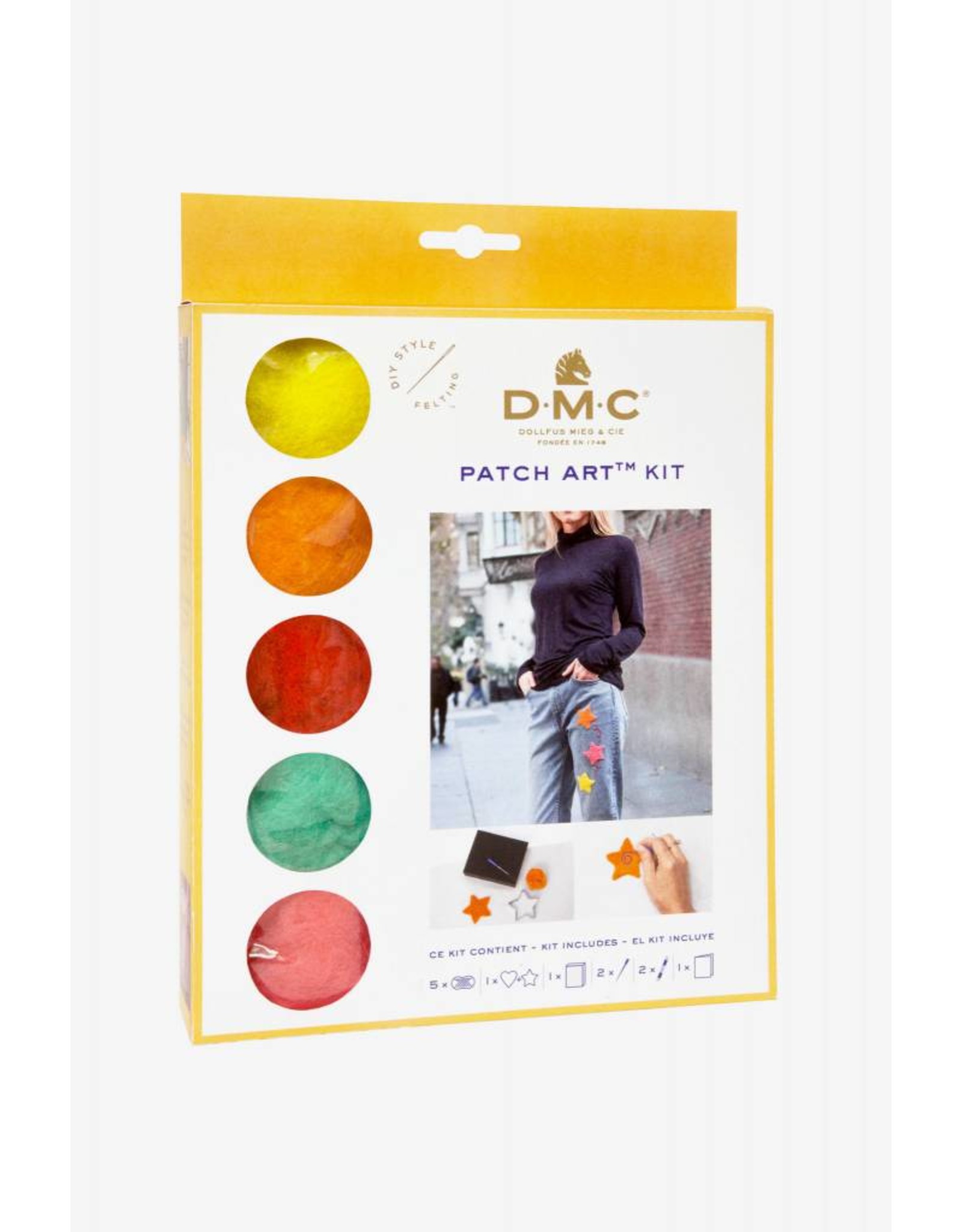 DMC Patch art kit hart & ster