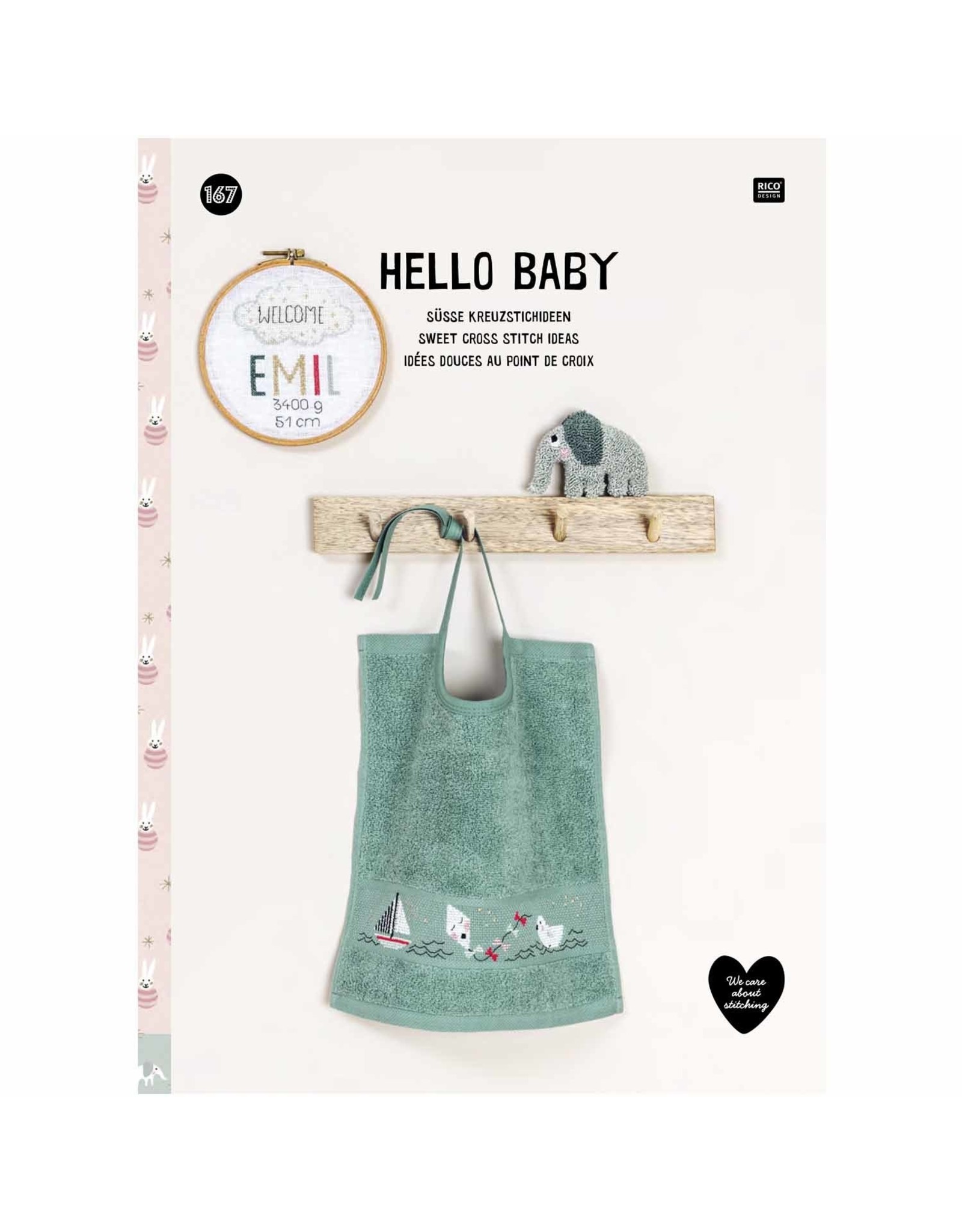 Rico Design Boek Hello baby kruisjessteek