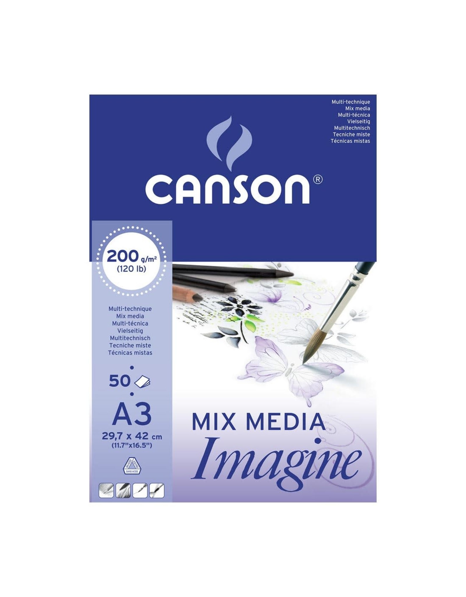 Canson Mix media imagine A3 200gr
