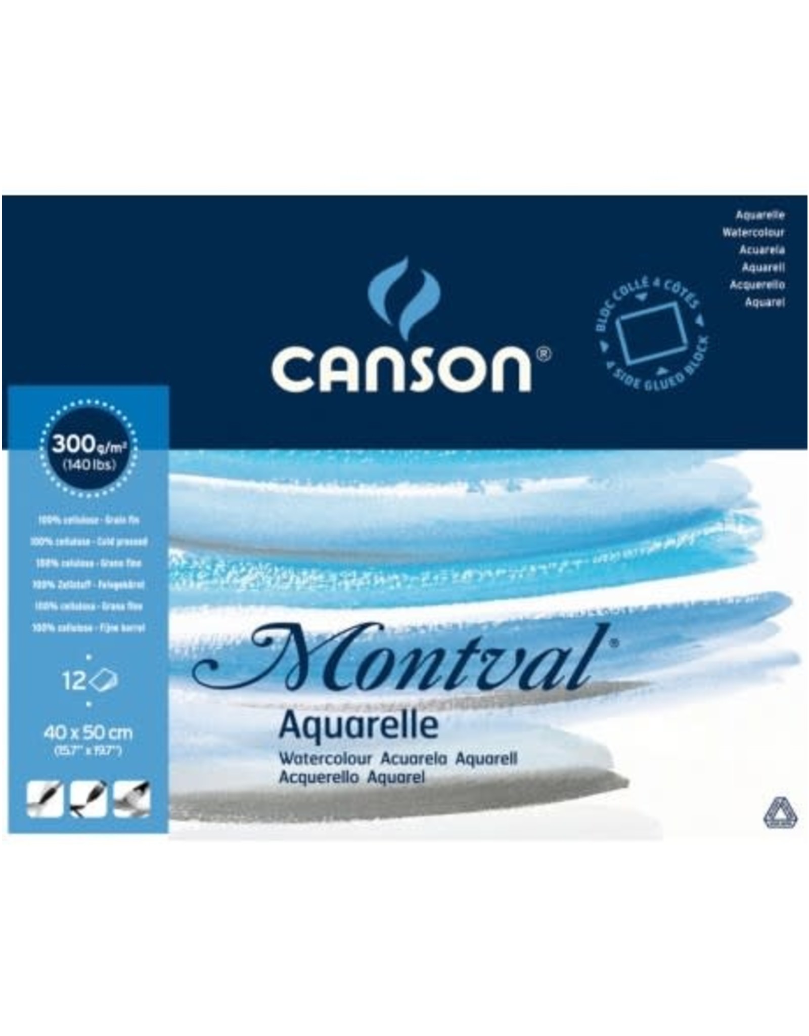 Canson Montval aquarelle 40x50 300gr