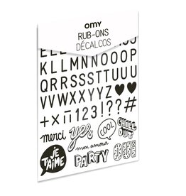 OMY Rub-ons letters