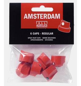 Amsterdam Spray paint caps 6 stuks standaard