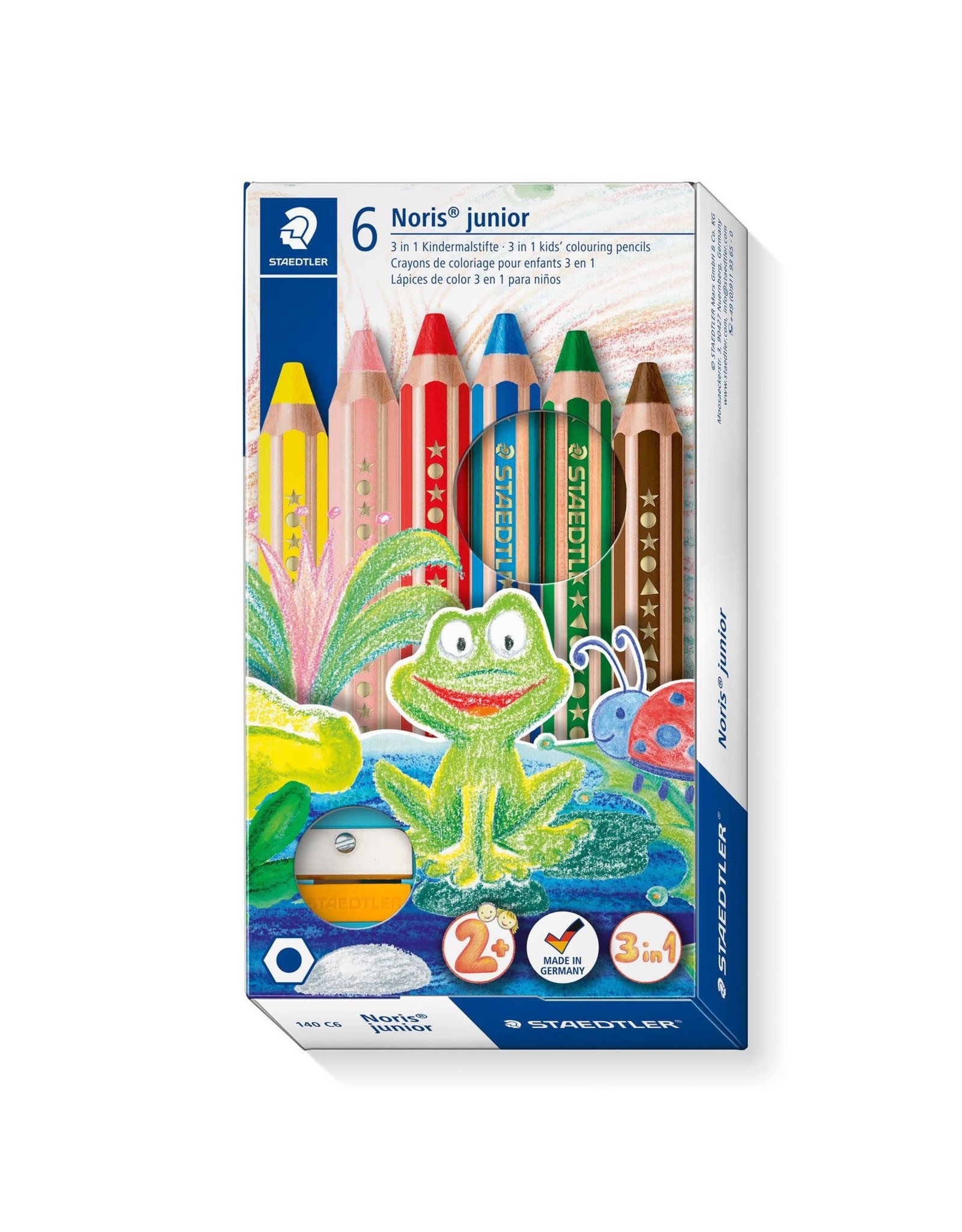 Staedtler Buddy 3 in 1 kleurpotlood - set 6stk