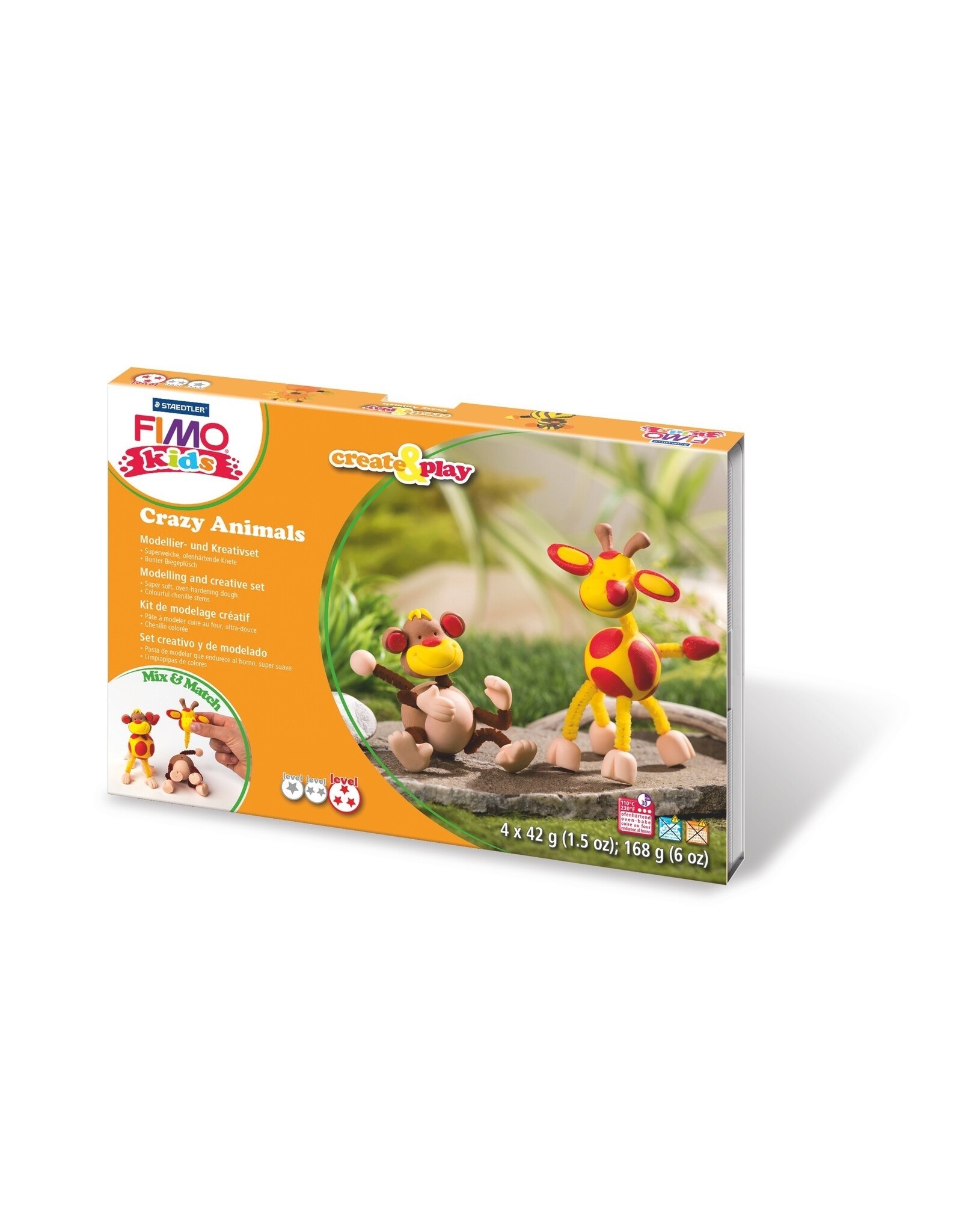 Fimo Set FIMO KIDS CREATE&PLAY Aap en giraf