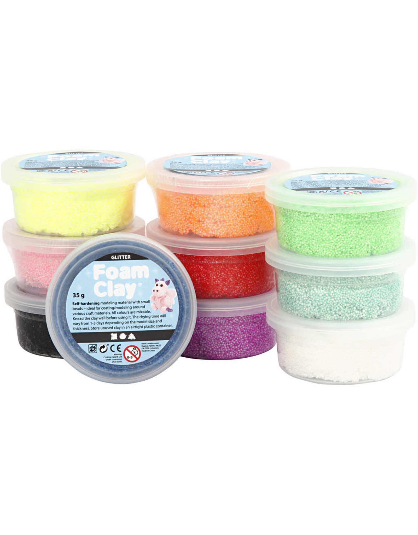 Creativ Company Foam clay glitter 10 x 35g