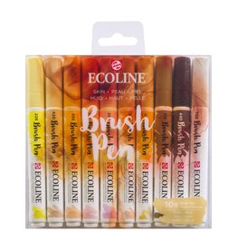 Talens Ecoline brushpen set 10 huid