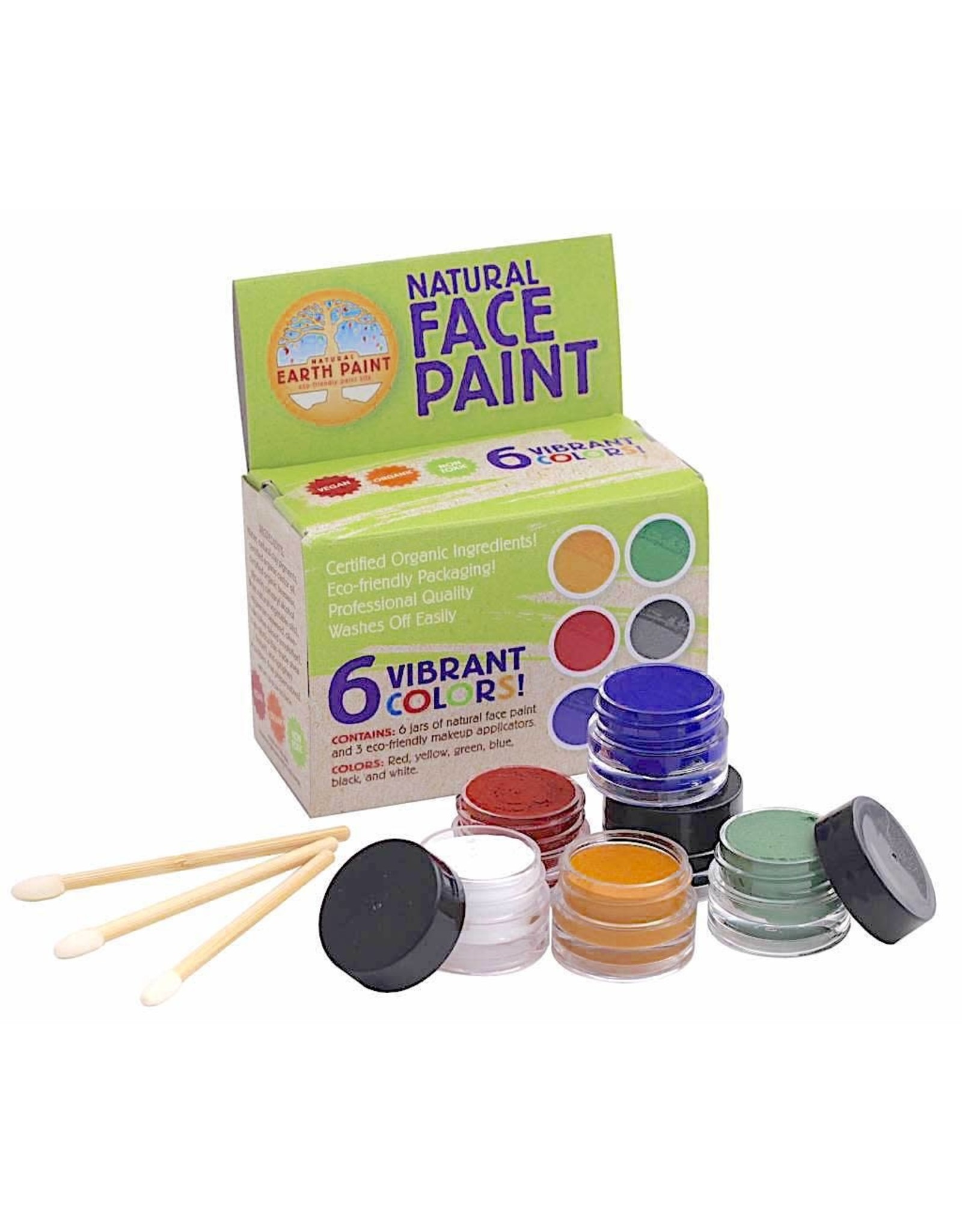 Natural Earth Paint Natural face paint set 6 kleuren