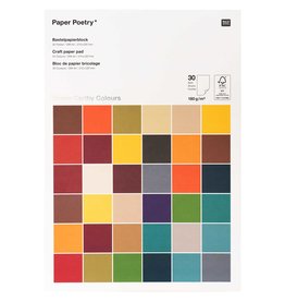 Rico Design Knutselpapier - super earth colours A4 30blz