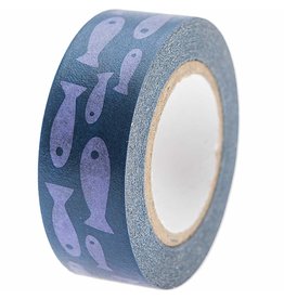 Rico Design Washi tape - vissen blauw