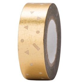 Rico Design Washi tape - goud confetti 10m