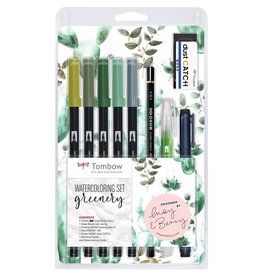 Tombow Watercoloring Set Greenery