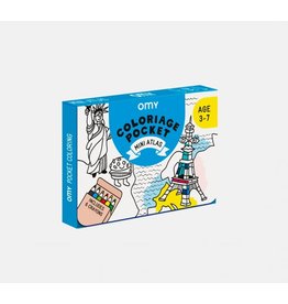 OMY Coloring pocket mini atlas