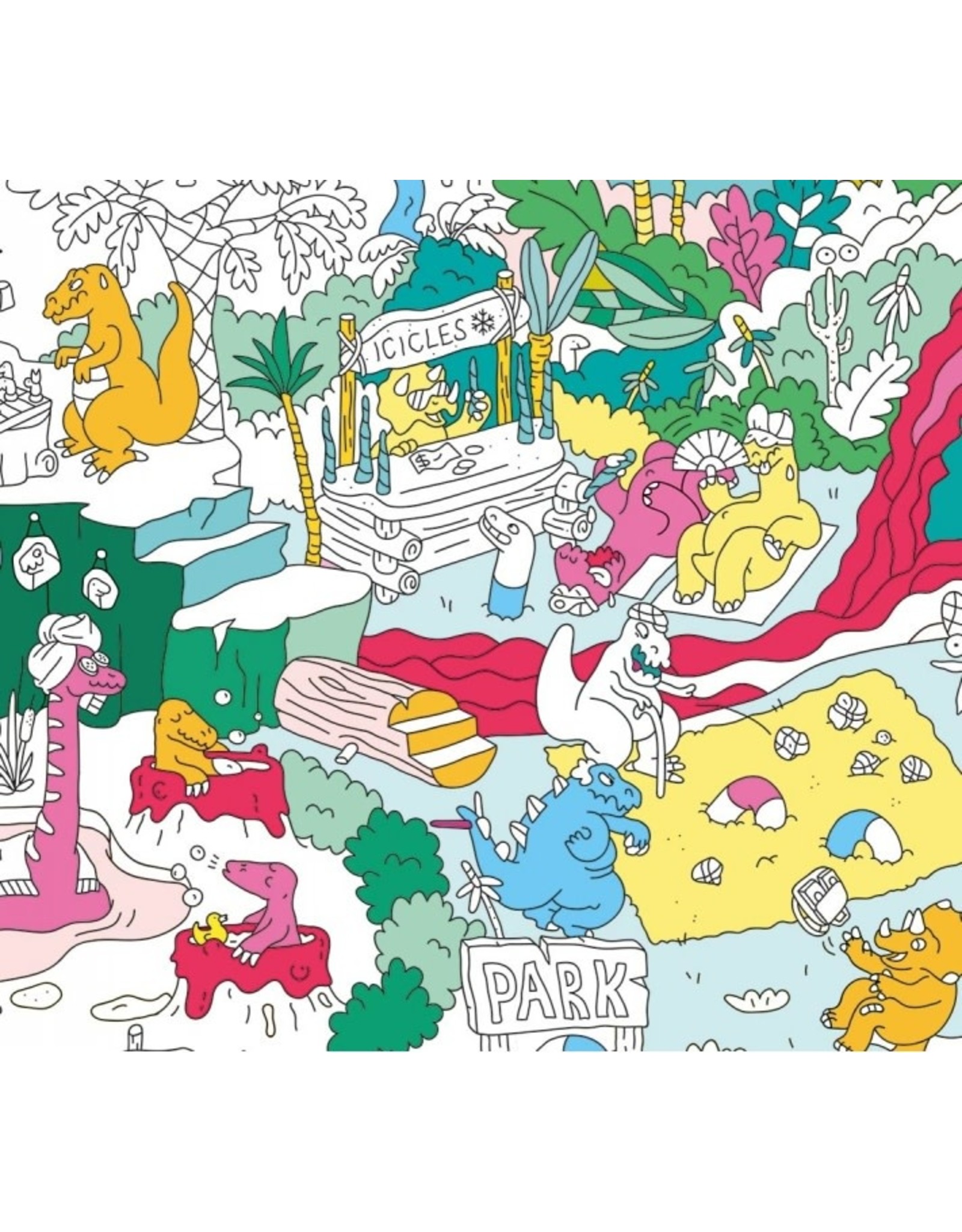 OMY Coloring poster - dinos - 100x70